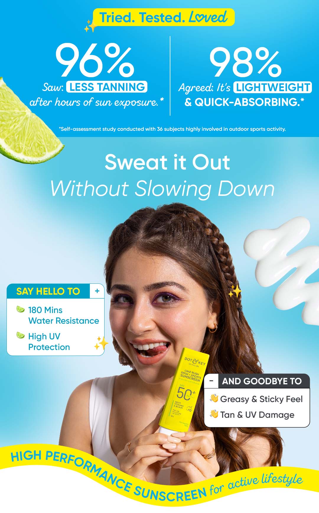 High Protection, Lightweight, Non-greasy, Quick-absorbing