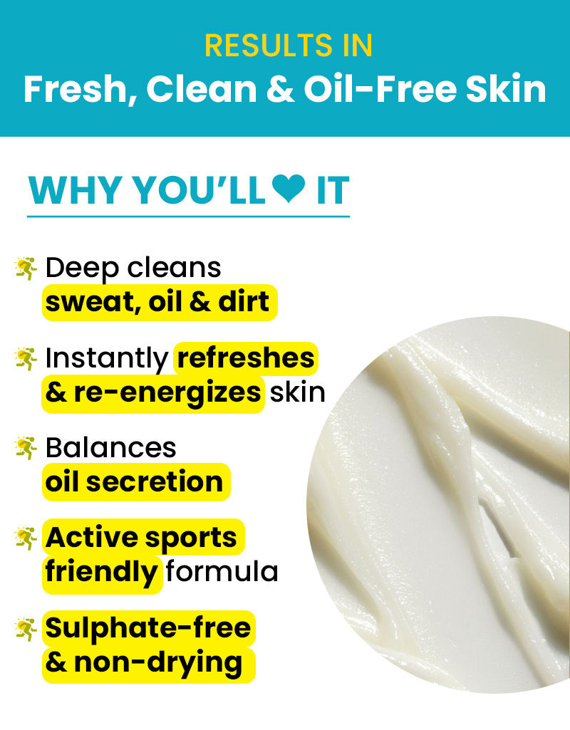 sports facewash, lime