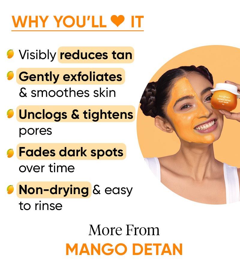 Detan, Clay mask, Exfoliating, Skin brightening