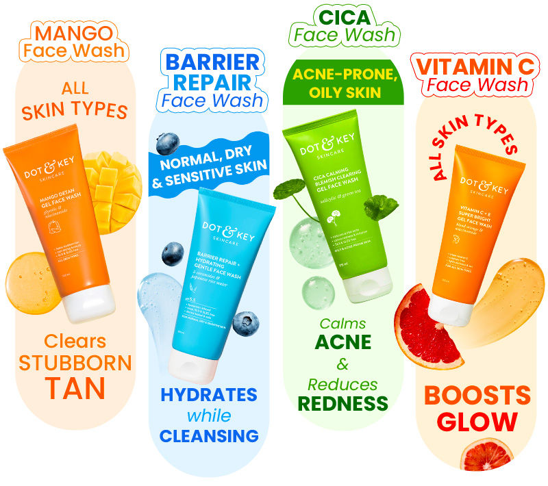 non salicylic acid face wash, cruelty free face wash, Mango-infused, Detan facewash
