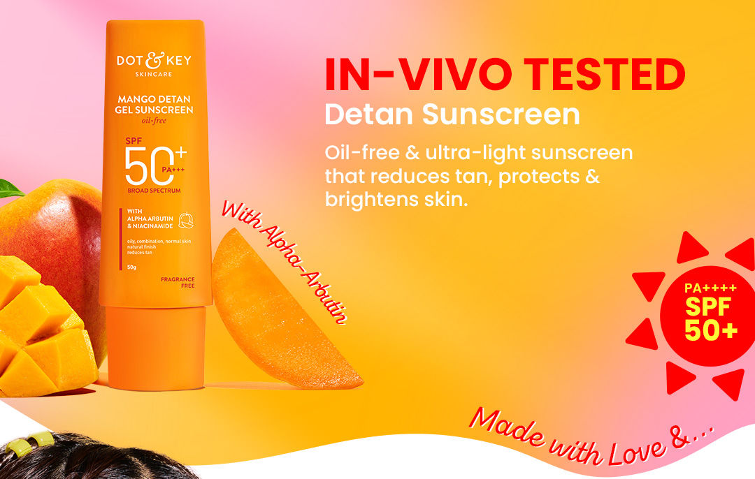 UV Filter, Niacinamide, Mango Extracts, Alpha Arbutin, Oil-Free Sunscreen