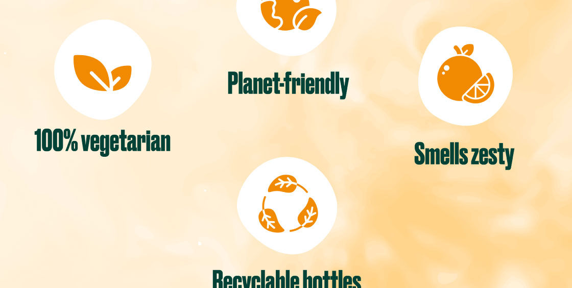100% Vegetarian, Planet-Friendly, Zesty