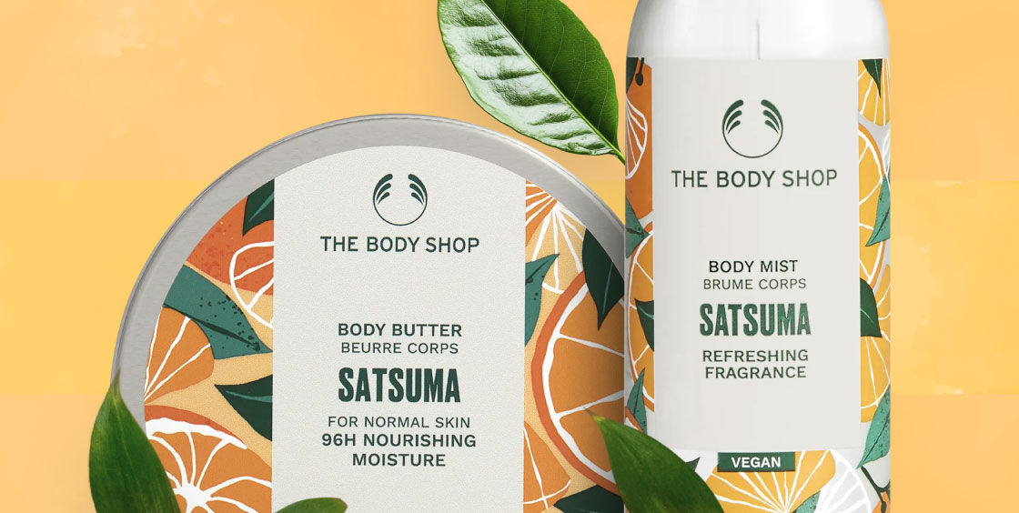 The Body Shop Satsuma Range Product Shot