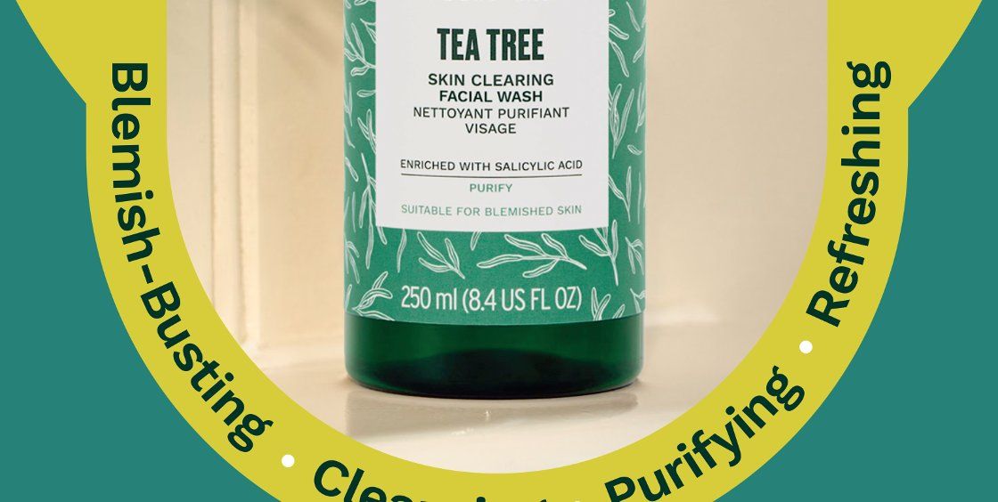 Tea tree Skin Clearing Facial Wash, Blemish-Busting, Purifying, Refreshing