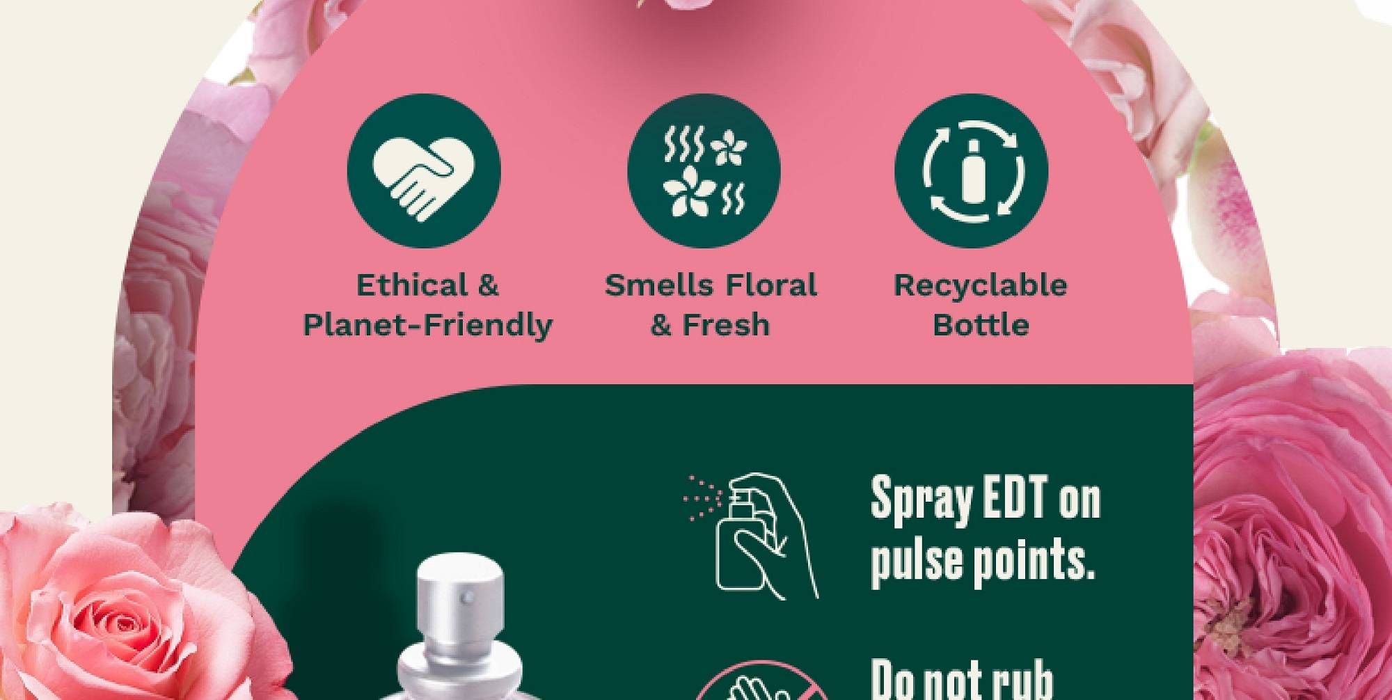 Ethical & Planet-Friendly, Smells-Floral & Fresh, Recyclable Bottle