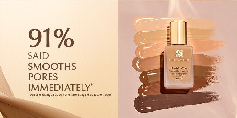 91% said Smooths Pores Immediately