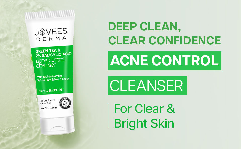 salicylic cleanser | DEEP CLEAN | CLEAR CONFIDENCE | For Clear & Bright Skin | 2% SALICYLIC ACID | GREEN TEA EXTRACT | ALOE VERA & CHAMOMILE | GLYCERIN