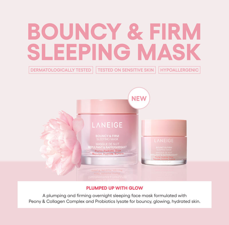 Bouncy Firm Sleeping Mask page one.