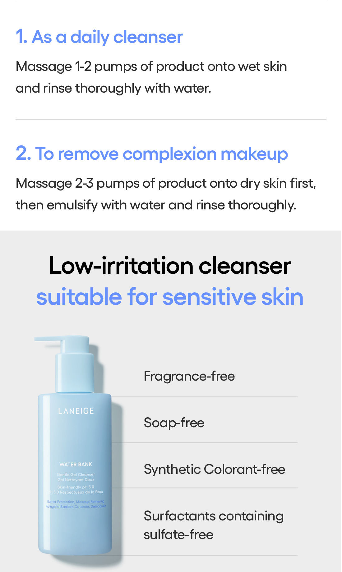Gel Cleanser page eight.