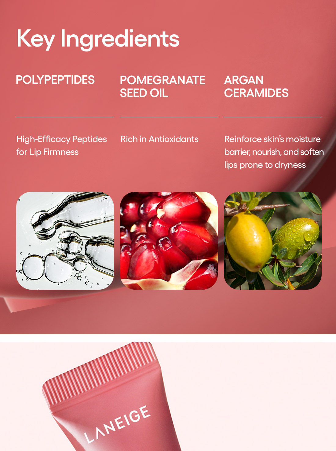 Lip Glaze tinted serum page eight.