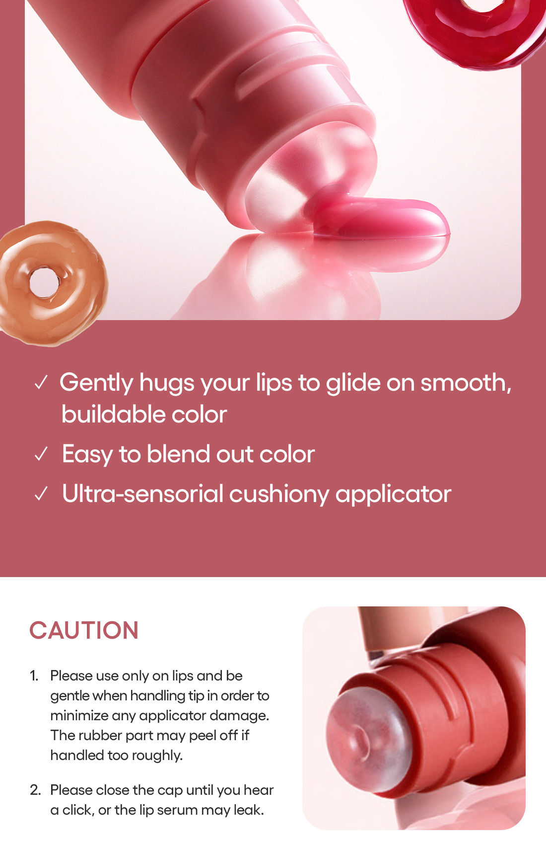 Lip Glaze tinted serum page twelve.