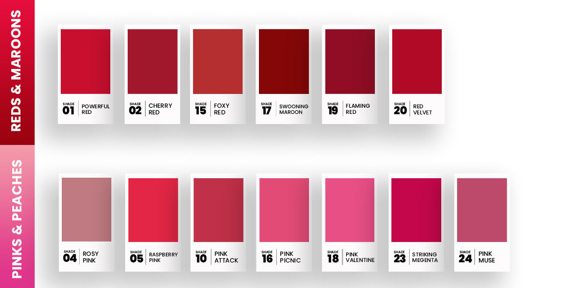 Comes in 24 different shades