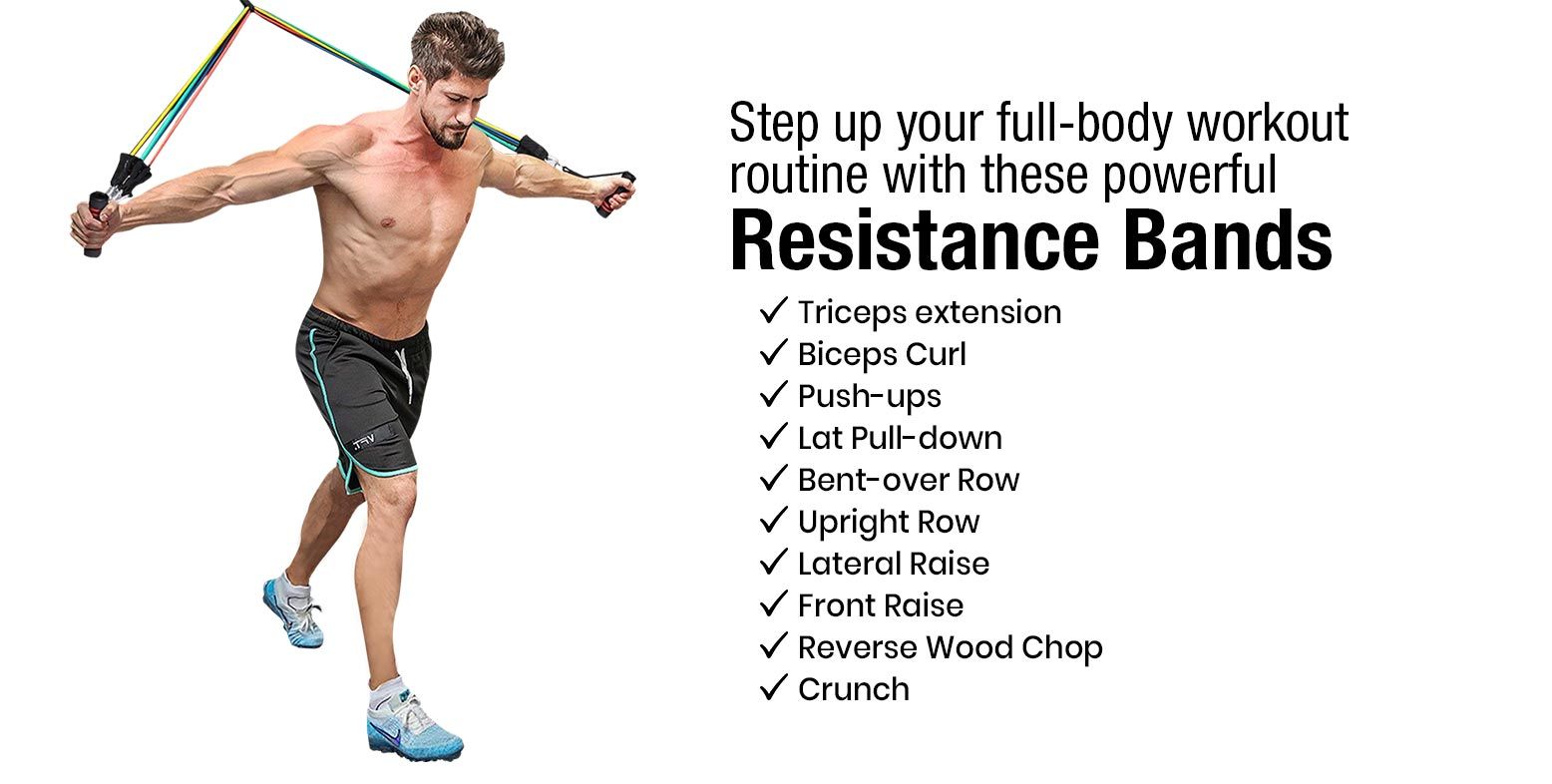 Full Body Workout Chart Resistance Band Set Workout Buy MuscleXP