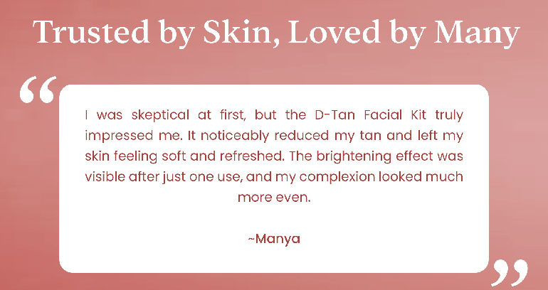 D-Tan Facial Kit Single Dose 04
