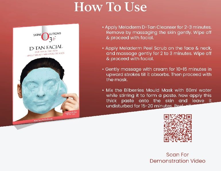 D-Tan Facial Kit Single Doses 05