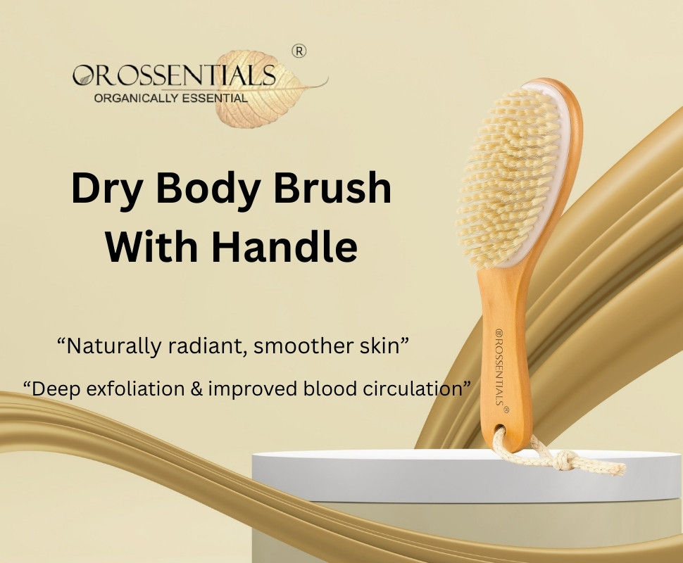 Dry Body Brush With Handle