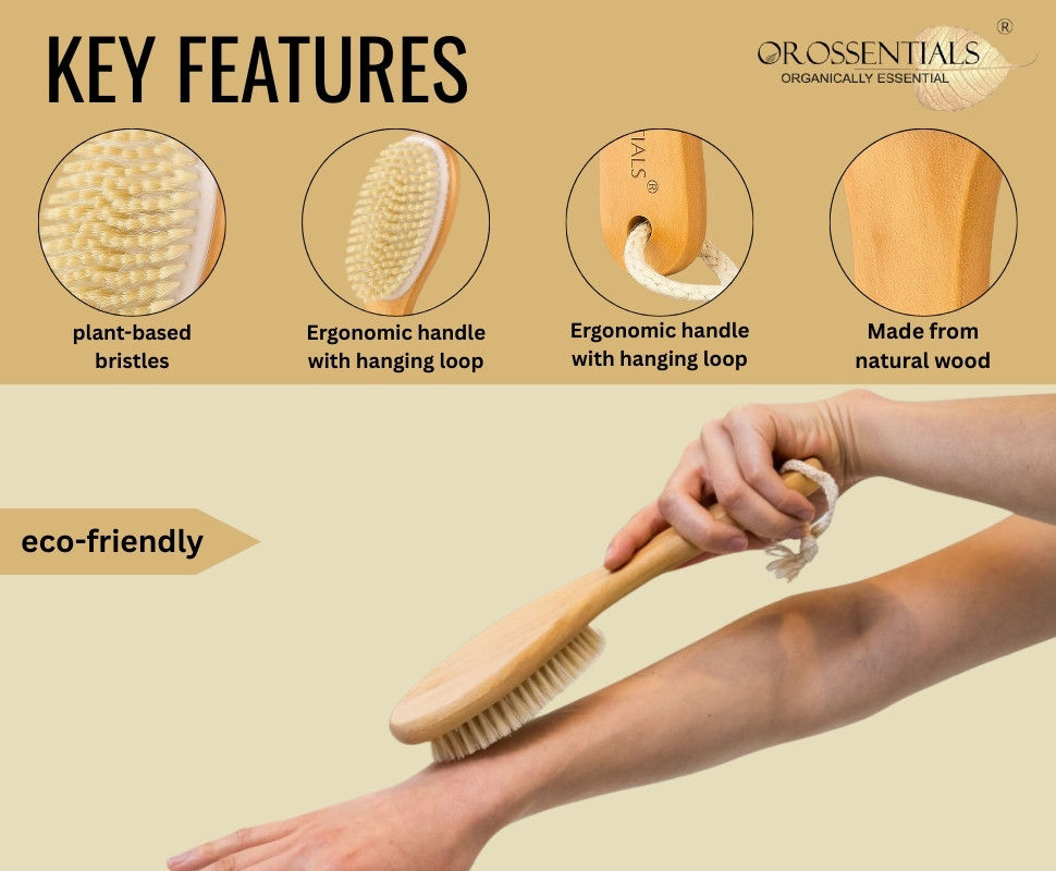 Dry Body Brush With Handle