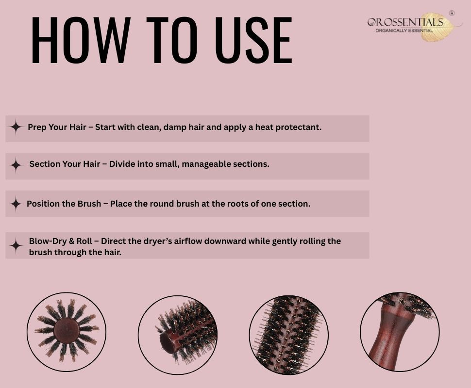 Round hair brush