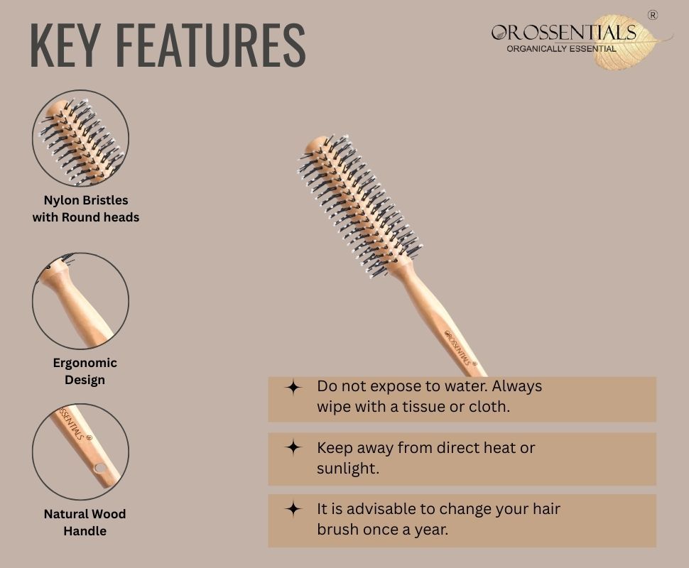 Round Nylon Hair Brush