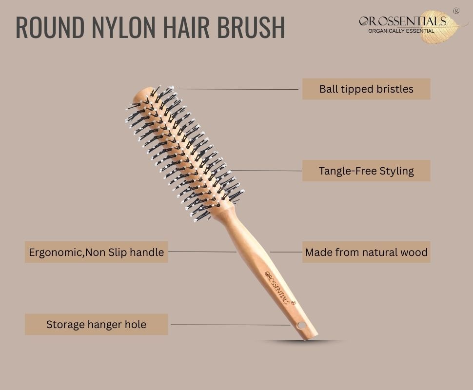 Round Nylon Hair Brush