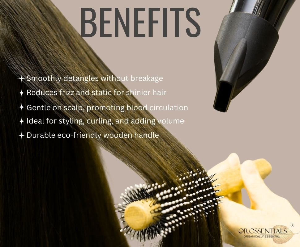 Round Nylon Hair Brush