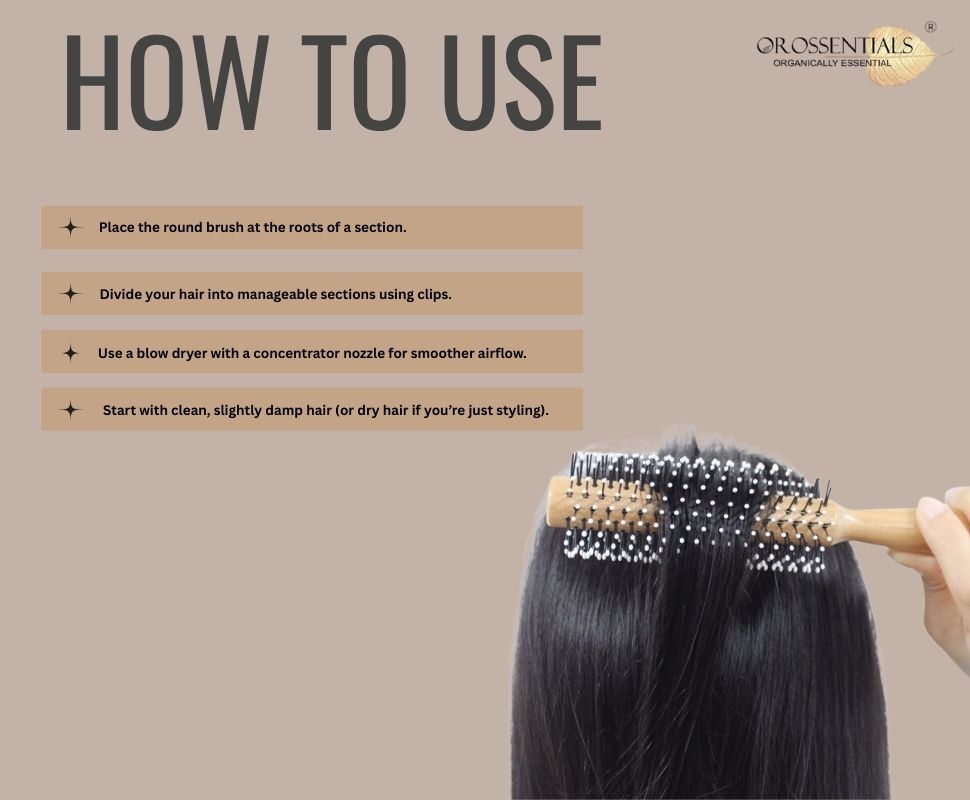 Round Nylon Hair Brush