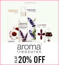 Get Online Offers on Aroma Treasures Products Flat 20%