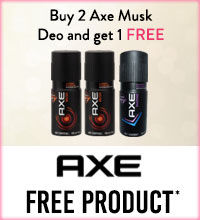 Get Online Offers on Axe Products Free Products