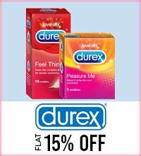 Get Online Offers on Durex Products Flat 15%