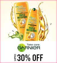 Get Online Offers on Garnier Products Upto 30%