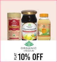 Get Online Offers on Organic India Products Flat 10%