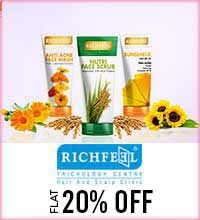 Get Online Offers on Richfeel Products Flat 20%