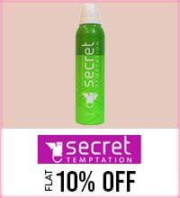Get Online Offers on Secret Temptation Products Flat 10%