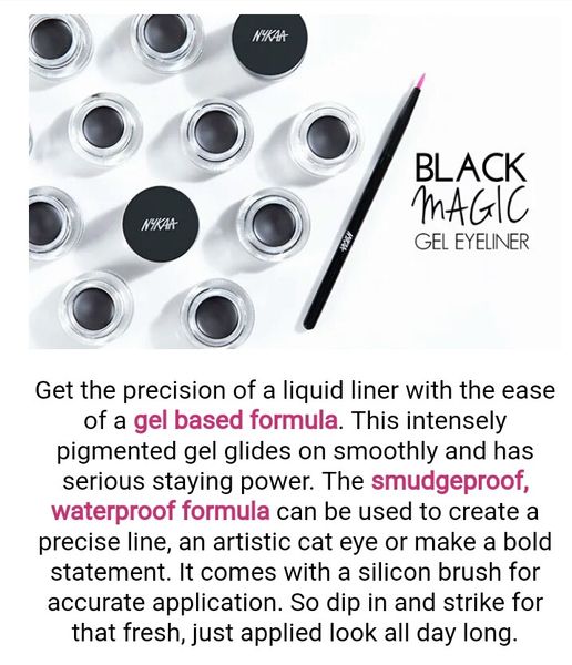 Nykaa's Black Magic Gel Eyeliner!! Nykaa Network