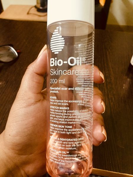 Bio oil product review  for uneven skin tone, scars and stretch