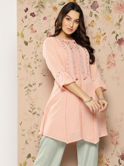 Nayam by lakshita - Pink Embellished Kurti