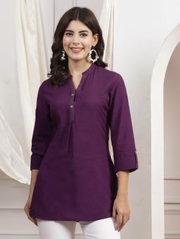 Nayam by lakshita - Solid Front Placket Tunic