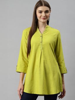 Nayam by lakshita - Solid Front Placket Tunic