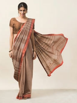 Fabindia - Silk Bana Striped Sari