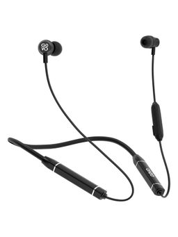 GOVO - GOKIXX 620 Wireless Neckband Magnetic buds 3D Surround 20 H Playtime IPX5 (Platinum Black)