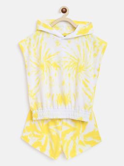 Lil Tomatoes - Girls Tie and Dye Cotton Coordinate Yellow (Set of 2)