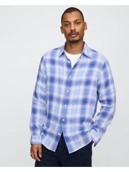 GAP - Men's Blue Checks Flannel Shirt