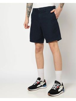 GAP - Men's Solid Bermuda Navy Blue Shorts