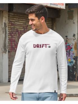 Bewakoof - Men's Drift Typography White T-Shirt