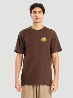 Bene Kleed - Men Regular Fit Brown T-Shirt