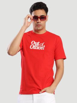Bene Kleed - Men Regular Fit Red T-Shirt