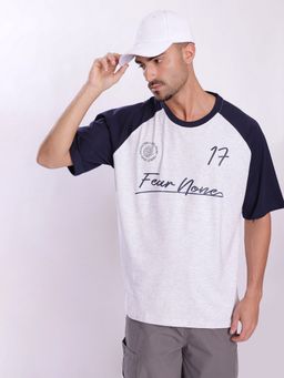 Bene Kleed - Men Oversized Blue T-Shirt