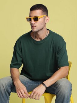 Bene Kleed - Men Oversized Green T-Shirt