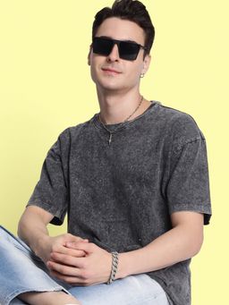 Bene Kleed - Men Acid Wash Grey T-Shirt