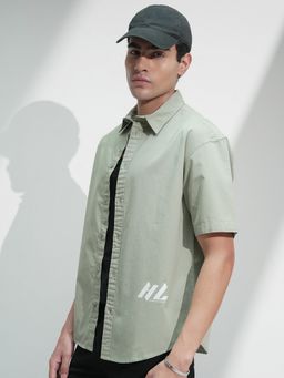 HIGHLANDER - Men Comfort Casual Green Shirt